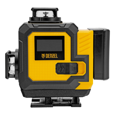 Лазерный уровень мультипризменный DLV 360-4T, 30 м, зеленый луч, Li-Ion 2,4 Aч, штатив// Denzel цена