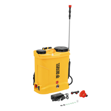 Опрыскиватель ранцевый аккумуляторный DP-10LA, 10 л, 12 В, 8 Ач Denzel цена