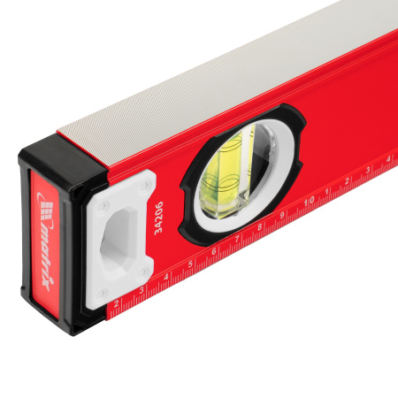 Уровень алюминиевый, фрезерованный, 3 глазка, рукоятки, 2000 мм Matrix цена