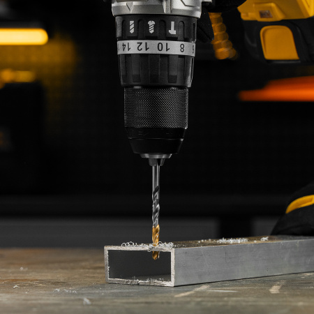 Сверло спиральное по металлу 5 x 86 мм, Р6М5, Golden Tip  Denzel