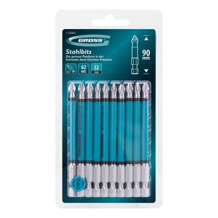 Бита PH2х90мм, сталь S2, кругл., 10 шт. Gross