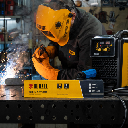 Электроды DER-3, диам. 3 мм, 5 кг, рутиловое покрытие Denzel