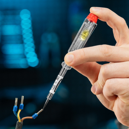 Набор отверток диэлектрических до 1000 В, 8 шт, тестер, CrMo, двухкомпонентные рукоятки Gross