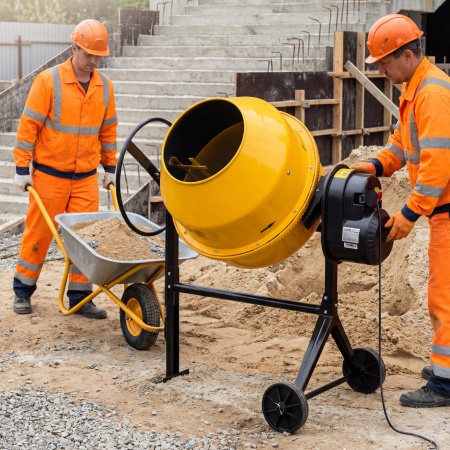 Бетоносмеситель B-180, 700 Вт, 180 л Denzel