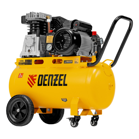 Компрессор воздушный рем. привод BCI 2100/50, 2,1 кВт, 50 литров, 400 л/мин Denzel