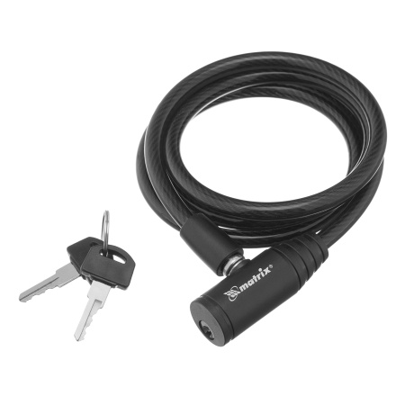 Замок тросовый универсальный, 8 х 1200 мм Matrix цена