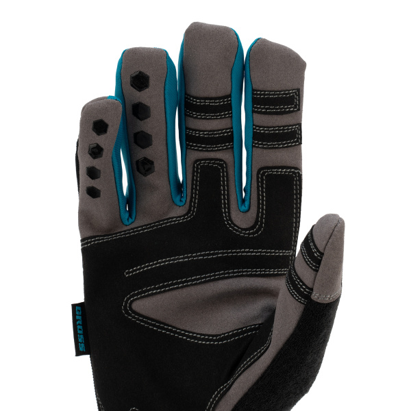 Перчатки универсальные, усиленные, с защитными накладками, DELUXE, размер L (9) Gross цена