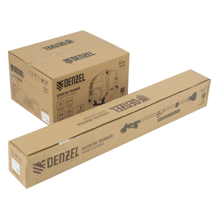 Триммер бензиновый DT 52S, 52 см3, 3 л. с, разъемная штанга, состоит из 2 частей Denzel цена