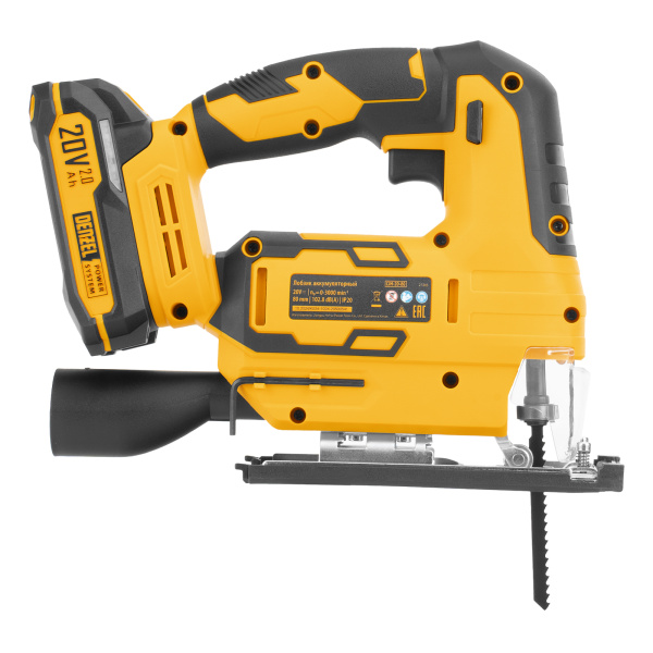 Лобзик аккумуляторный CJH-20-80, Li-Ion, 20 В// Denzel