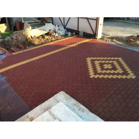 Тротуарная плитка Брусчатка 200х100х80 мм серый цена