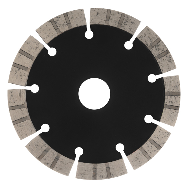 Диск алмазный отрезной DENZEL, ф125 х 22.2 мм, сегментный, сухой рез, HWD92, круг, 731010