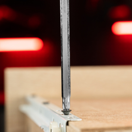 Отвертка комбинированная SL6/PH2 мм, CrV, антискользящая двухкомпонентная рукоятка Matrix