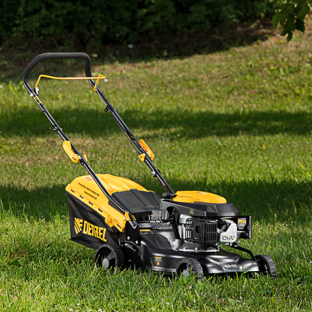 Газонокосилка бензиновая GLD-420, 146 см3, ширина 42 см, 40 л Denzel цена