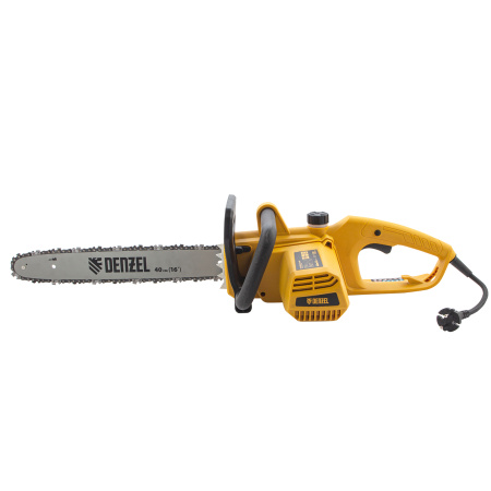 Пила цепная электрическая EDS-2000P, 2 кВт,поперечная, шина 40 см, шаг 3/8, паз 1.3 мм, 57 звеньев Denzel