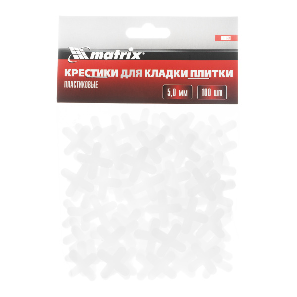 Крестики, 5.0 мм, для кладки плитки, 100 шт Matrix цена