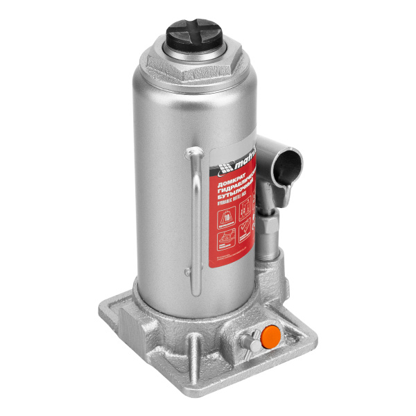 Домкрат гидравлический бутылочный, 10 т, h подъема 230-460 мм Matrix цена