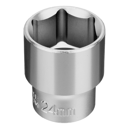 Набор торцевых головок, 1/2", головки 10 - 24 мм, с трещот. ключом, 12 предметов Matrix