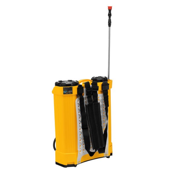 Опрыскиватель ранцевый аккумуляторный D-16LA, 16 л, 12 В, 8 Ач Denzel цена