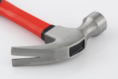 Молоток-гвоздодер, 350 г, боек 26 мм, фибергласовая обрезиненная рукоятка Matrix