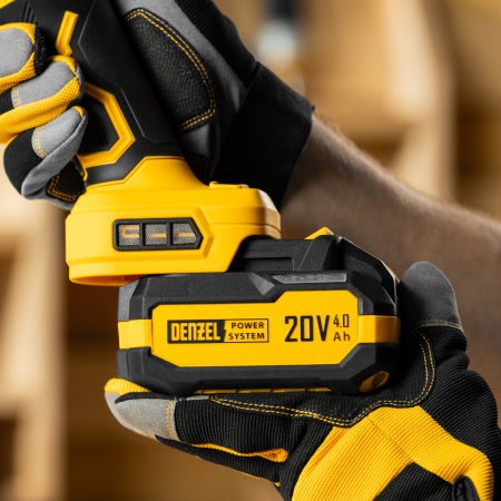 Машина шлифовальная угловая аккумуляторная бесщет. AGH-BL-20-125, Li-Ion, 20 В// Denzel