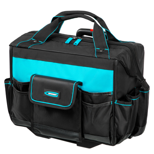 Сумка для инструмента, 460х240х340мм, выдвижная рукоятка, колеса Gross цена