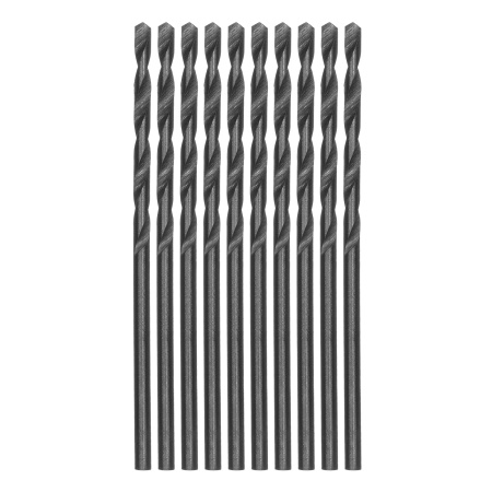 Сверло по металлу, 2 мм, полированное, HSS, 10 шт, цилиндрический хвостовик Matrix