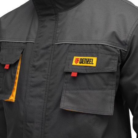 Куртка профессиональная рабочая, 65% полиэстер 35% хлопок, XXXL Denzel