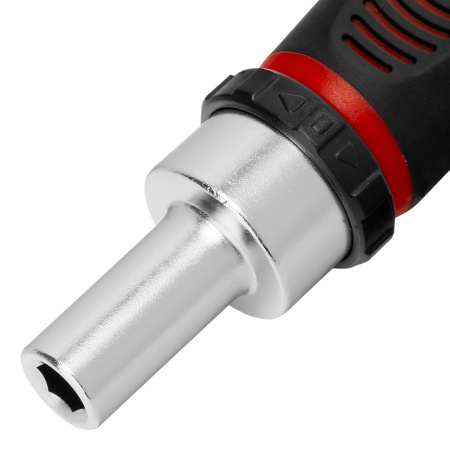 Отвертка реверсивная, набор бит, 12 шт, CrV Matrix