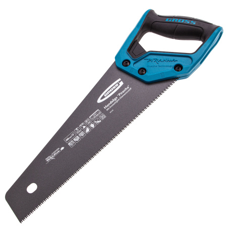 Ножовка по дереву "PIRANHA", 300 мм, 11 TPI, 3D-зуб, тефлоновое покрытие полотна, двухкомпонентная рукоятка Gross цена