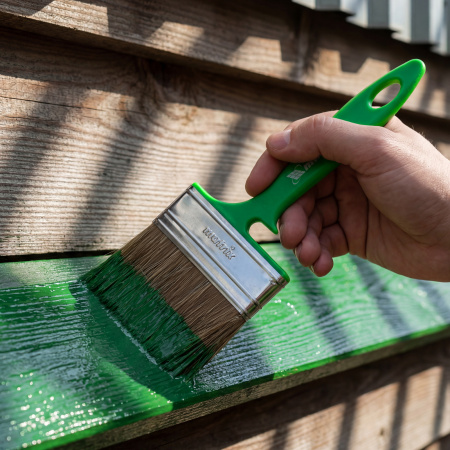 Кисть флейцевая "Работы по дереву" Color Line 100 х 12 мм Matrix цена